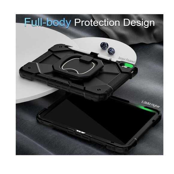 Case for iPad Air 11 inch (M2) 2024, Shockproof Protective With Hand Strap/Shoul - Picture 4 of 6